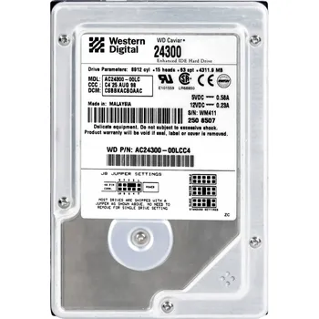Interní pevný disk Pevný disk Western Digital HDD 4.3GB 5400 ot./min. PATA 3,5"