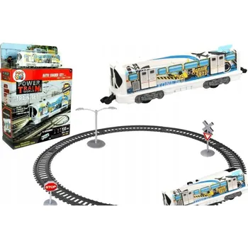 Vláček a vláčkodráha MĚSTSKÁ TRAMVAJOVÁ DRÁHA VLAK ELEKTRICKÝ 135CM KOLEJE ZNAČKY SVĚTLA