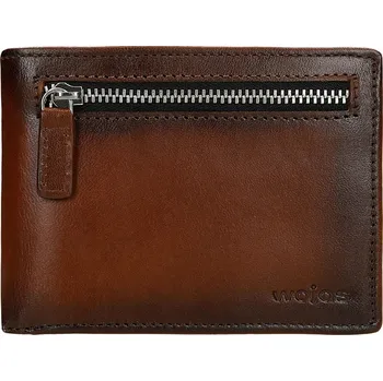 Peněženka Wojas hnědá kožená peněženka - muž