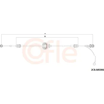Tažné lanko, ruční převodovka COFLE 92.2CB.ME006