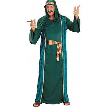 Karnevalový kostým KOSTÝM ŠEJK ARABSKÝ ZELENÝ l