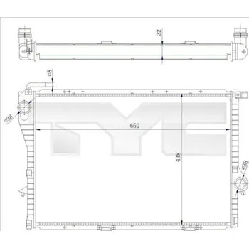 Auto-moto Chladič, chlazení motoru TYC 703-0005-R