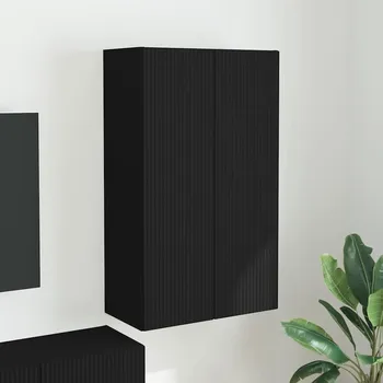 Obývací stěna vidaXL TV wall cabinet Černá 59,5 x 31 x 100 cm kompozitní dřevo [892370]