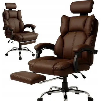 Otočná kancelářská židle Ecarla hnědá