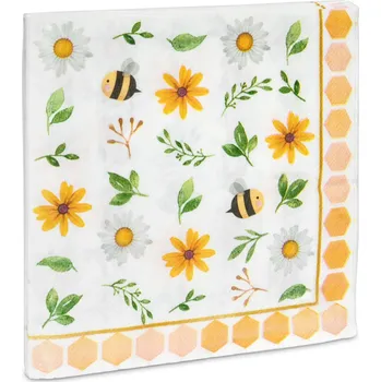Papírový ubrousek H. Holtermann Papírové ubrousky „Včely a květiny“ - 20 ks