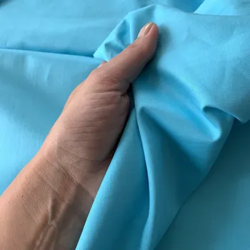 Bavlněný satén tyrkys bavlna