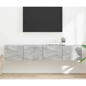 Obývací stěna vidaXL TV wall cabinet 2 pcs Beton 60 x 31 x 29.5 cm kompozitní dřevo [892216]