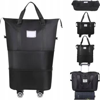 Cestovní taška Cestovní taška Velká Sportovní Turistická Prostorná 4 KOLEČKA 40x73x22cm