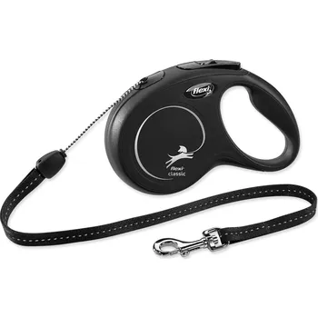 Vodítko pro psa Vodítko Flexi Classic New lanko S černé 8m-KS