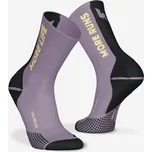 KIPRUN Běžecké vysoké ponožky Run 900 silné 43/46 FIALOVÁ