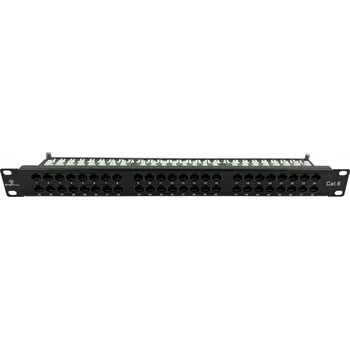 Patch panel Patch panel A-LAN PK030 (1U; 19"; kat. 6; UTP; 48xRJ-45)