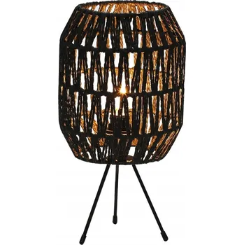 Lampička Ratanová lampa Platinet Lamp Capri tmavě hnědá, patice E14