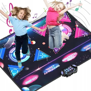 Hračka pro nejmenší DVOJITÁ TANEČNÍ PODLOŽKA PRO TANEC 12 REŽIMŮ HRY PROTISKLUZOVÁ