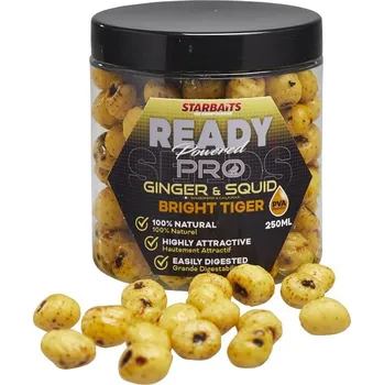 Nástraha Starbaits Partikl Ready Seeds Bright Tiger Ginger/Squid