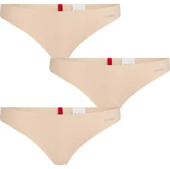 Kalhotky HUGO tanga 2489 3 pack tělová - Tělová / XS