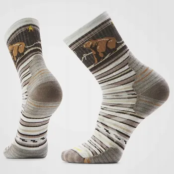 Pánské ponožky SMARTWOOL ponožky unisex H TC BEAR MDCRW HIKE ASH brązowy