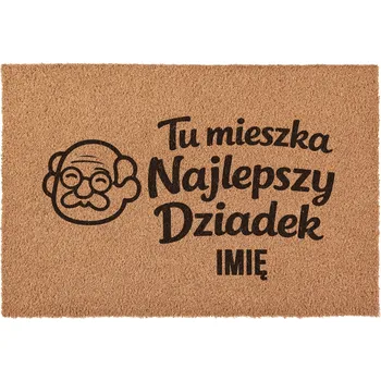 Rohožka Personalizovaná kokosová rohožka ke Dni dědečka 60x40 cm