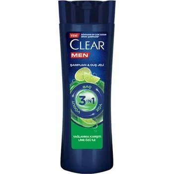 Šampon Clear Men Šampon proti lupům 3v1 s extraktem z limetky 350 ml