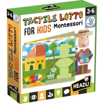 Russell 6dílné Montessori Puzzle Senzorické tvary HEAD