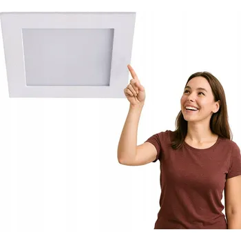 Stropní Svítidlo Italux čtvercová 14 x 14 cm bílá