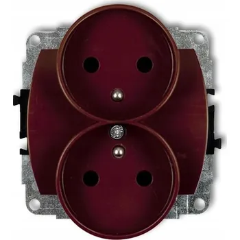 Elektrická zásuvka Hnědá Elektrická Zásuvka Karlik