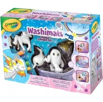 omalovánky Crayola – Washimals Zvláštní Zvířátka – Svatyně – kreativní sada – Washimals – Omalovánky a mytí zvířátek – od 3 let – hra na malování a kreslení