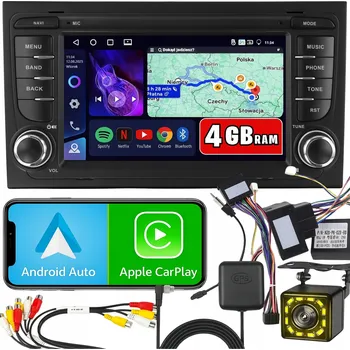 Autorádio AUTORÁDIO pro AUDI A4 Android 15 CarPlay GPS WIFI RDS 7" 4GB/64GB
