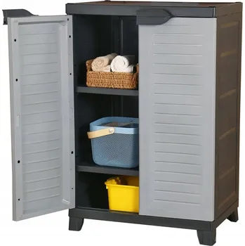 Komoda Komoda VidaXL 65 x 45 x 97 cm, odstíny šedé