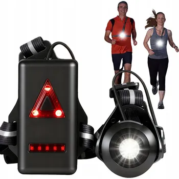 Svítilna PRO BĚŽCE, BĚŽECKÁ SVÍTILNA na Hrudník Sportovní Vodotěsná