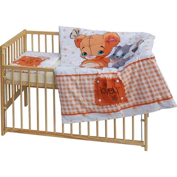 Dětská postýlka Scarlett Dětská postýlka s kompletní výbavou 120 x 60 cm Tery