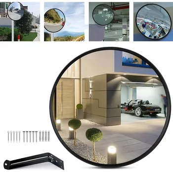 Zrcadlo 30 CM ZRCADLO S KONVEXNÍM NASTAVENÍM V MNOHA ÚHLECH, ÚHEL POHLEDU 130°