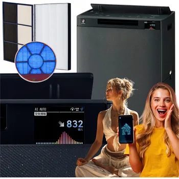 Vzduchotechnika Sharp čistička vzduchu zvlhčovač vzduchu ionizátor KI-TX100EU-H HEPA s aplikací