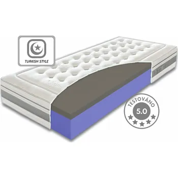 Bytový textil Prémiová ortopedická středně tvrdá matrace ORIENT, 25cm, 200x200cm, 140kg, studená pěna