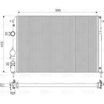 Chladič motoru Chladič, chlazení motoru VALEO 732866