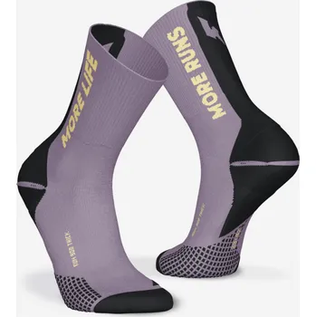 Pánské ponožky KIPRUN Běžecké vysoké ponožky Run 900 silné 39/42 FIALOVÁ