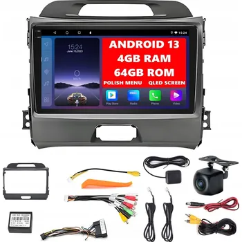 Autorádio Autorádio Kia Sportage 3 Android 13 9" 4GB RAM 64GB ROM 2-DIN