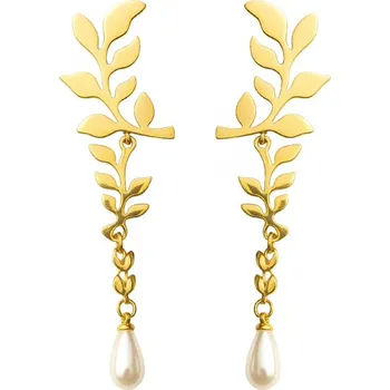 Módní doplněk Carla Dámské náušnice Chaing zlatá Univerzální