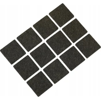 Podložka pod nábytek Samolepicí filcové podložky čtvercové, 12 ks