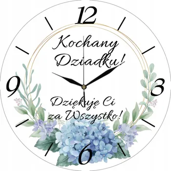 Hodiny Nástěnné Hodiny Dárek pro Dědečka ke Dni Dědečků do Obýváku 35 cm