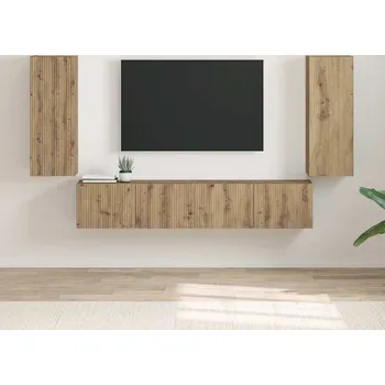 Obývací stěna vidaXL TV wall cabinet Nástěnný 2 pcs Umělecký dub 30 x 31 x 80 cm [892308]
