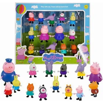 Figurka Sada figurek prasátko Pepa Toys 8 ks plastové pro děti 3+