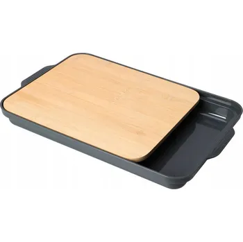 Kuchyňské prkénko KRÁJECÍ DESKA s výsuvným podnosem/nádobou