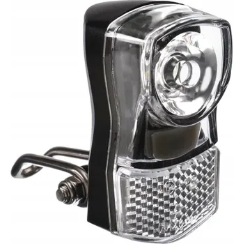 Cyklosvítilna Přední světlo na kolo JET černé LED 1W 2 režimy s bateriemi