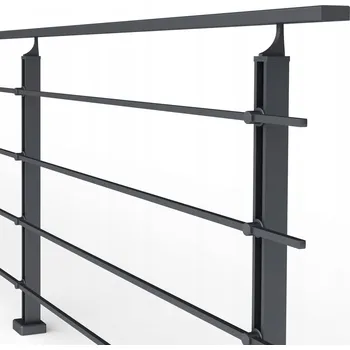 Zábradlí Balkonové zábradlí, hliníkové zábradlí se 4 výplněmi antracit, délka 1 m