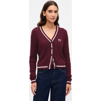 Dámský svetr GAP dámský svetr červený klasický do pasu velikost XL