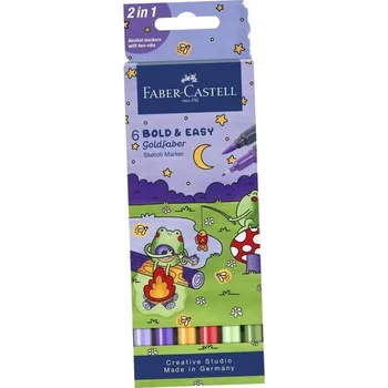 Oboustranné skicovací fixy FABER-CASTELL Fixy Bold