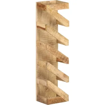 Stojan na víno Stojan na víno pro 5 lahví masivní mangovníkové dřevo