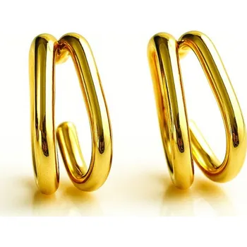 Módní doplněk Carla Dámské náušnice Twavake zlatá Univerzální