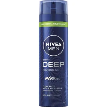 NIVEA MEN DEEP Gel na holení pro muže s aktivním uhlím 200 Ml