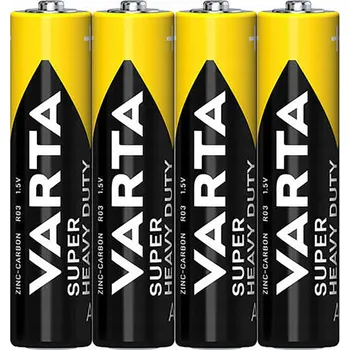 Článková baterie Varta Super Heavy Duty zinko-uhlíkové baterie AAA R3 1,5V, blistr 4 ks